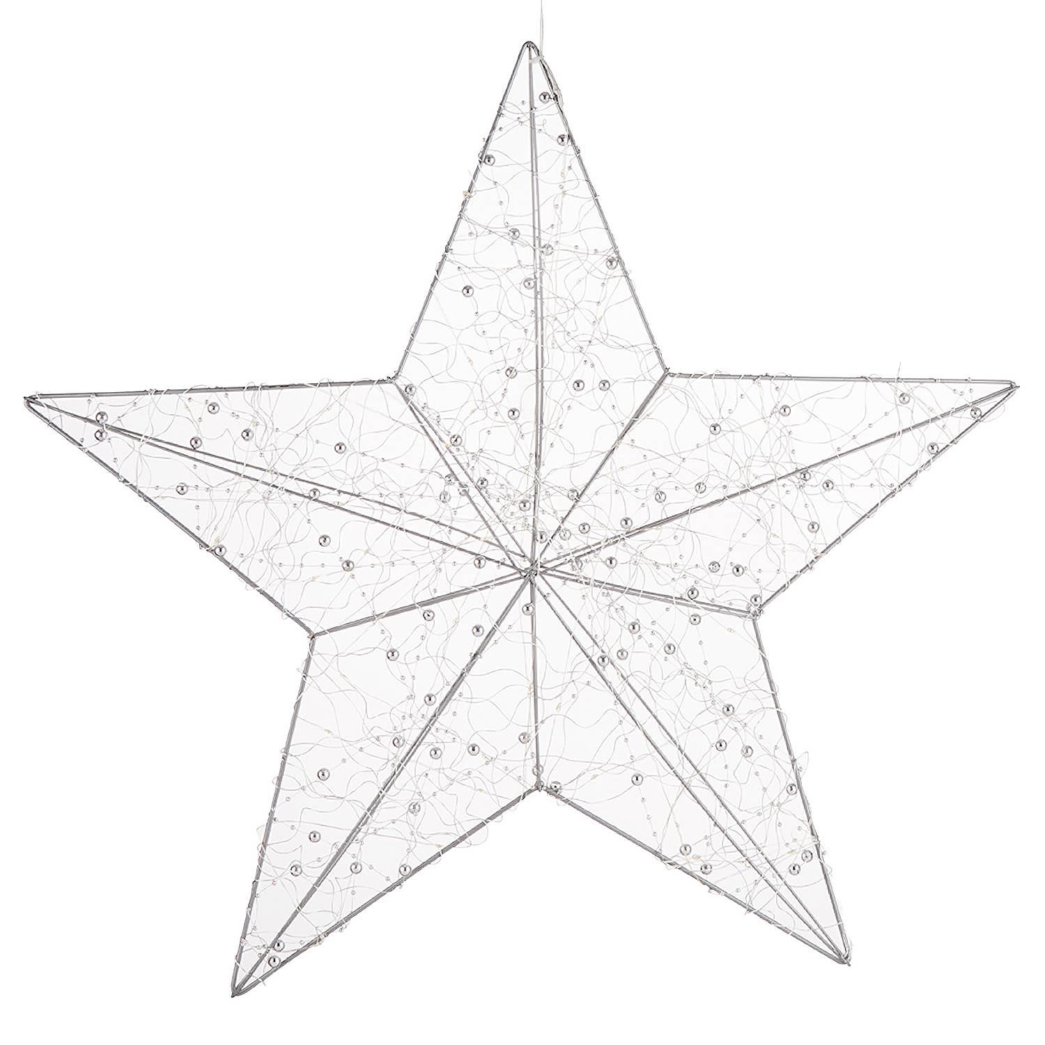 Shining Star LED 3D-Stern Kupfer Silber 3