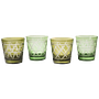 Tie Up Drinking glasses Set of 4 Glass Green 0