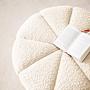 Stool FORA Teddy-Bouclé Fabric Beige 4