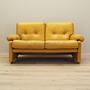 2-seater sofa Leather Yellow 1960s 1