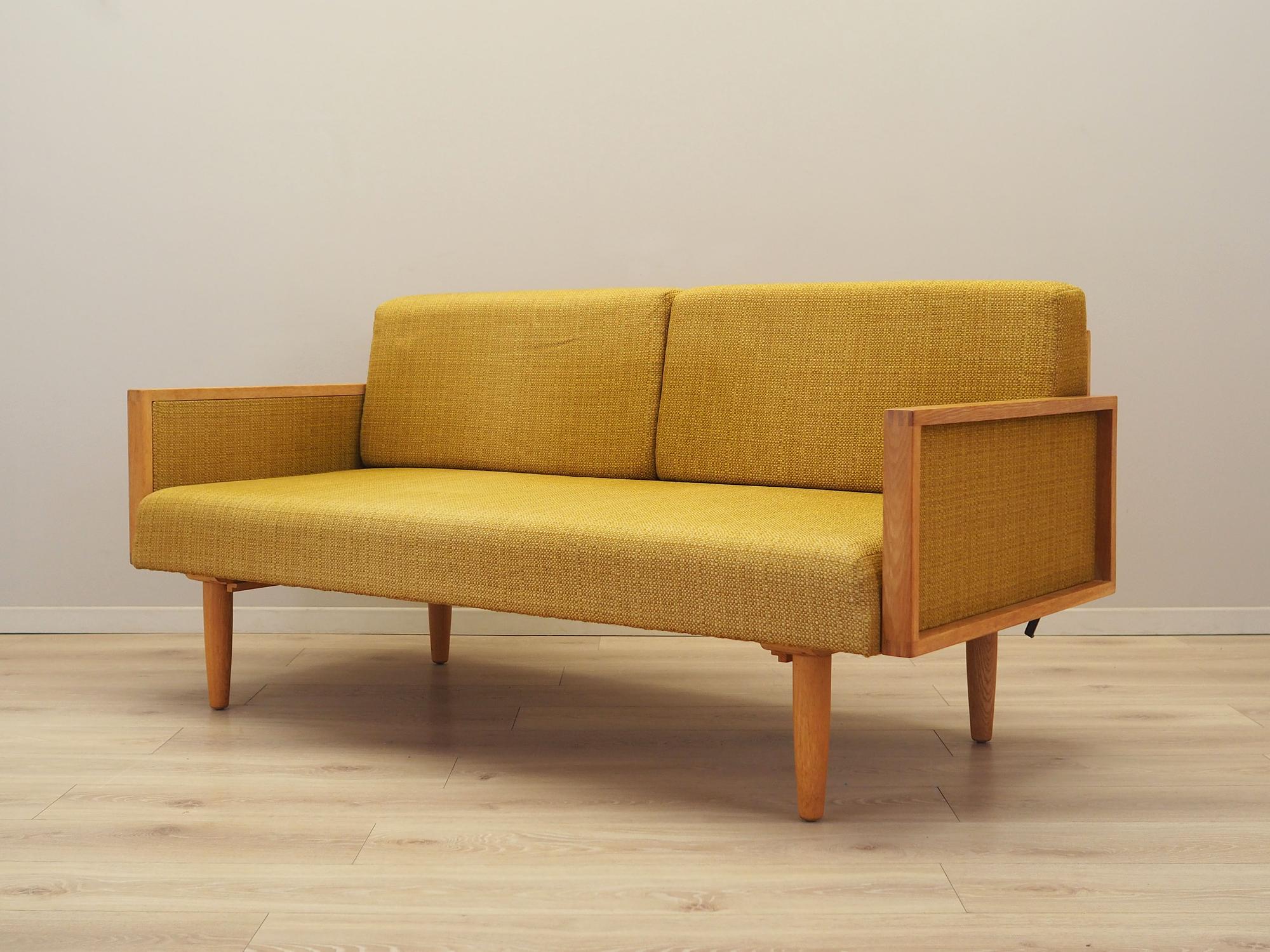 Oak Yellow Sofa 1960s 2