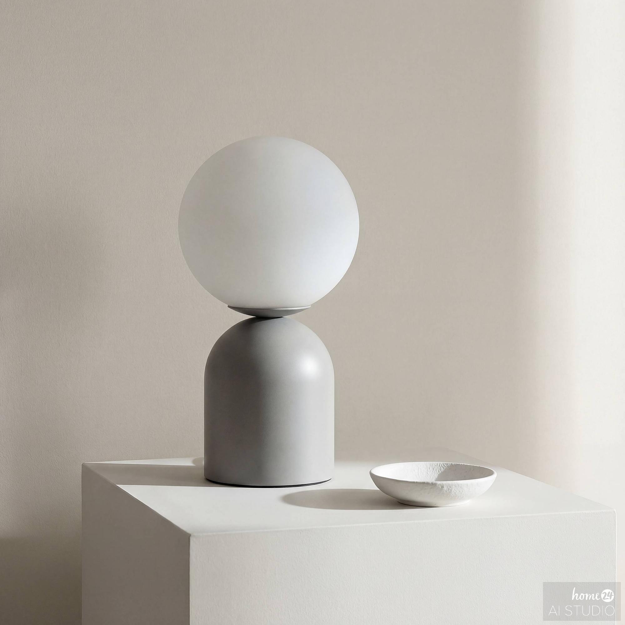 Ora Cordless Table Lamp Opal Glass Iron White Sage 2