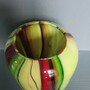 Vintage Vase Glas Mehrfarbig 3
