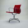 Eames EA 108 Aluminium Chair Leder Rot 0