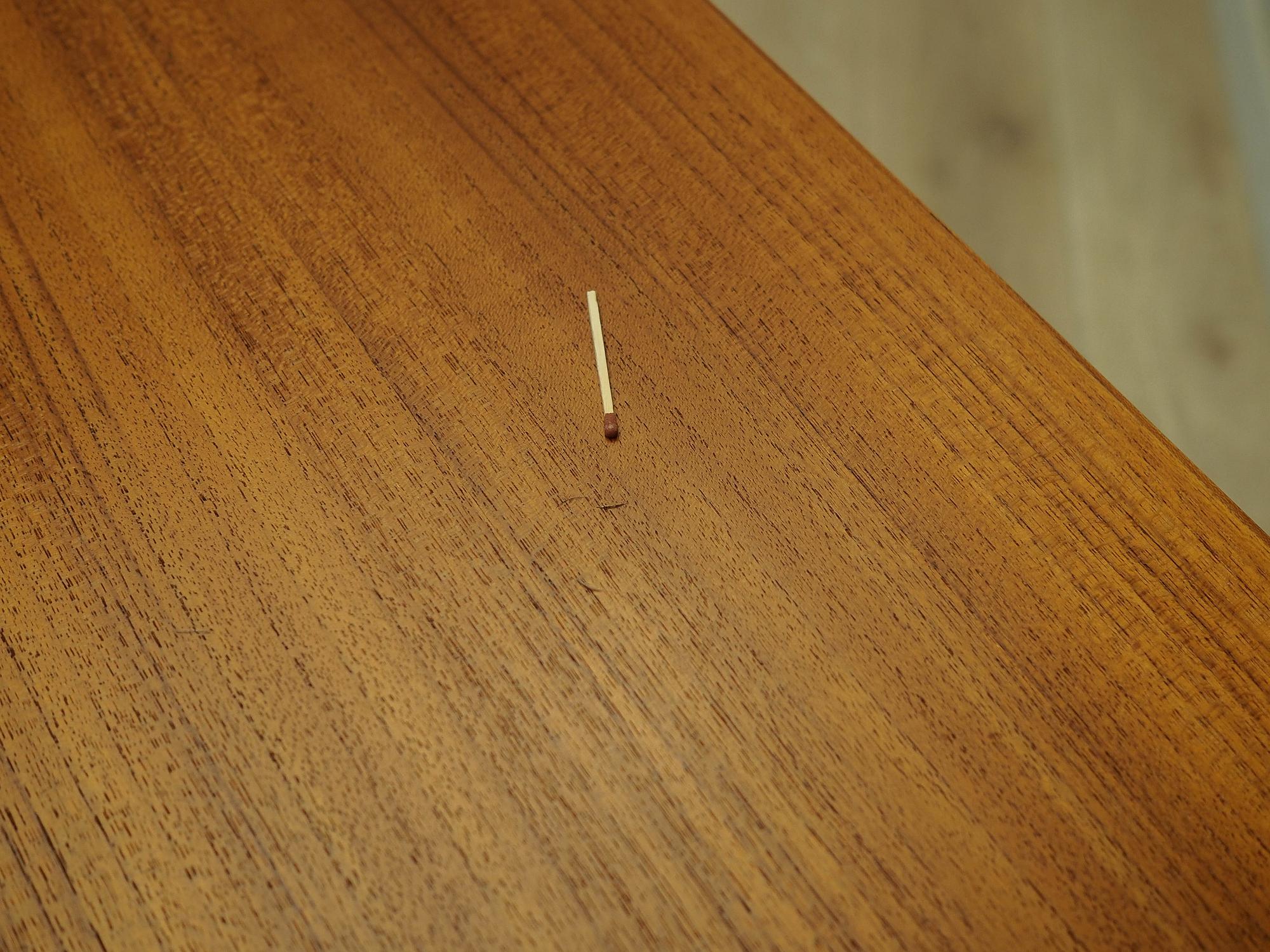 Schreibtisch Teakholz Braun 1970er Jahre 8