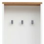 Garderobe Holz Metall Weiß 4