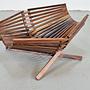 Vintage Obstschale Holz Natur 1960er Jahre  2