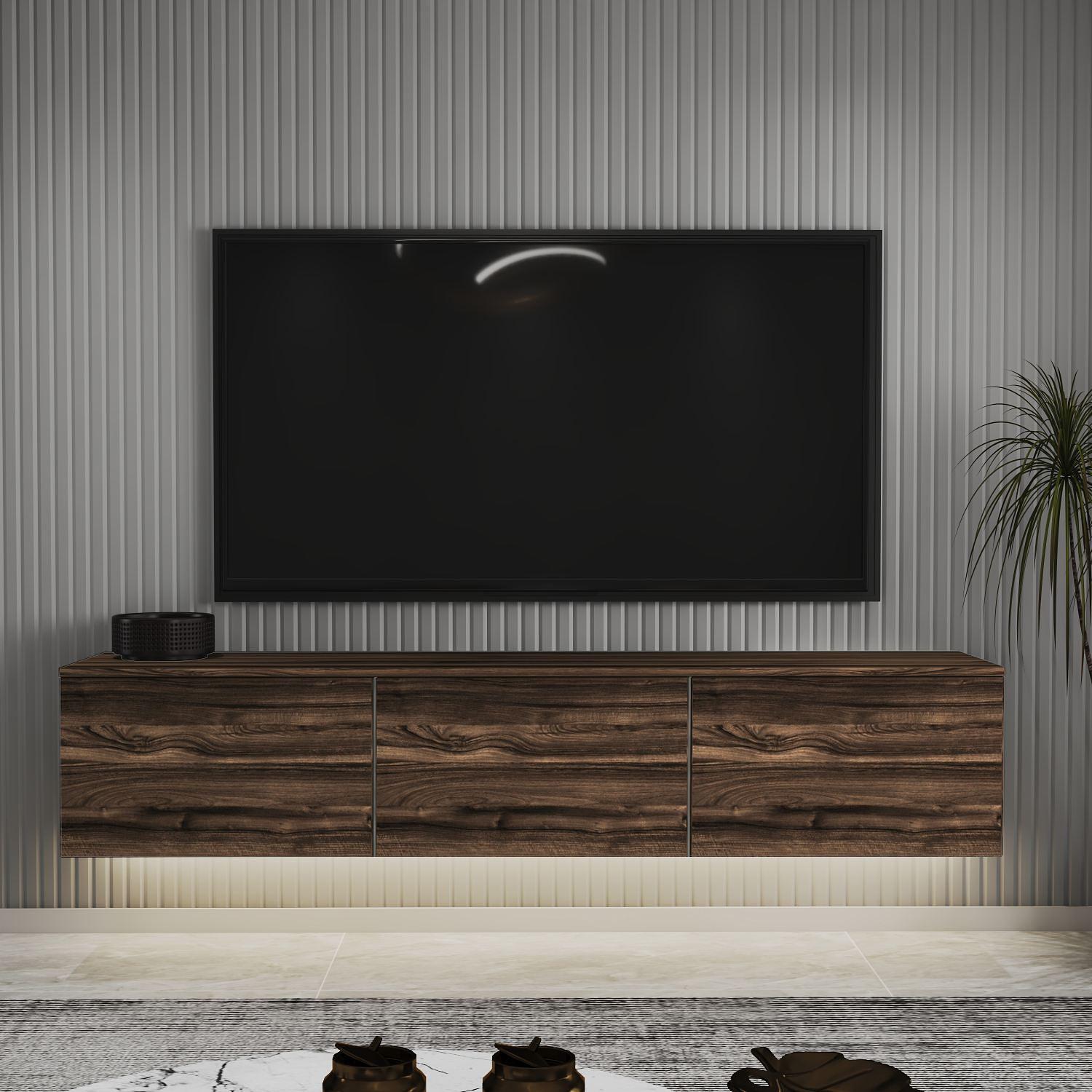 Neon TV Stand Chestnut 1