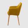 Armchair NICHOLAS fabric: Curry yellow Single chair 3