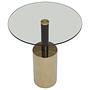 Oria Beistelltisch mit warm-metallicfarbenem Gestell
 8