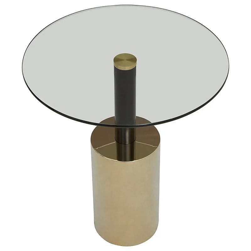 Oria Beistelltisch mit warm-metallicfarbenem Gestell
 8