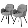 Armchair EVAC Set of 2 Grey 0