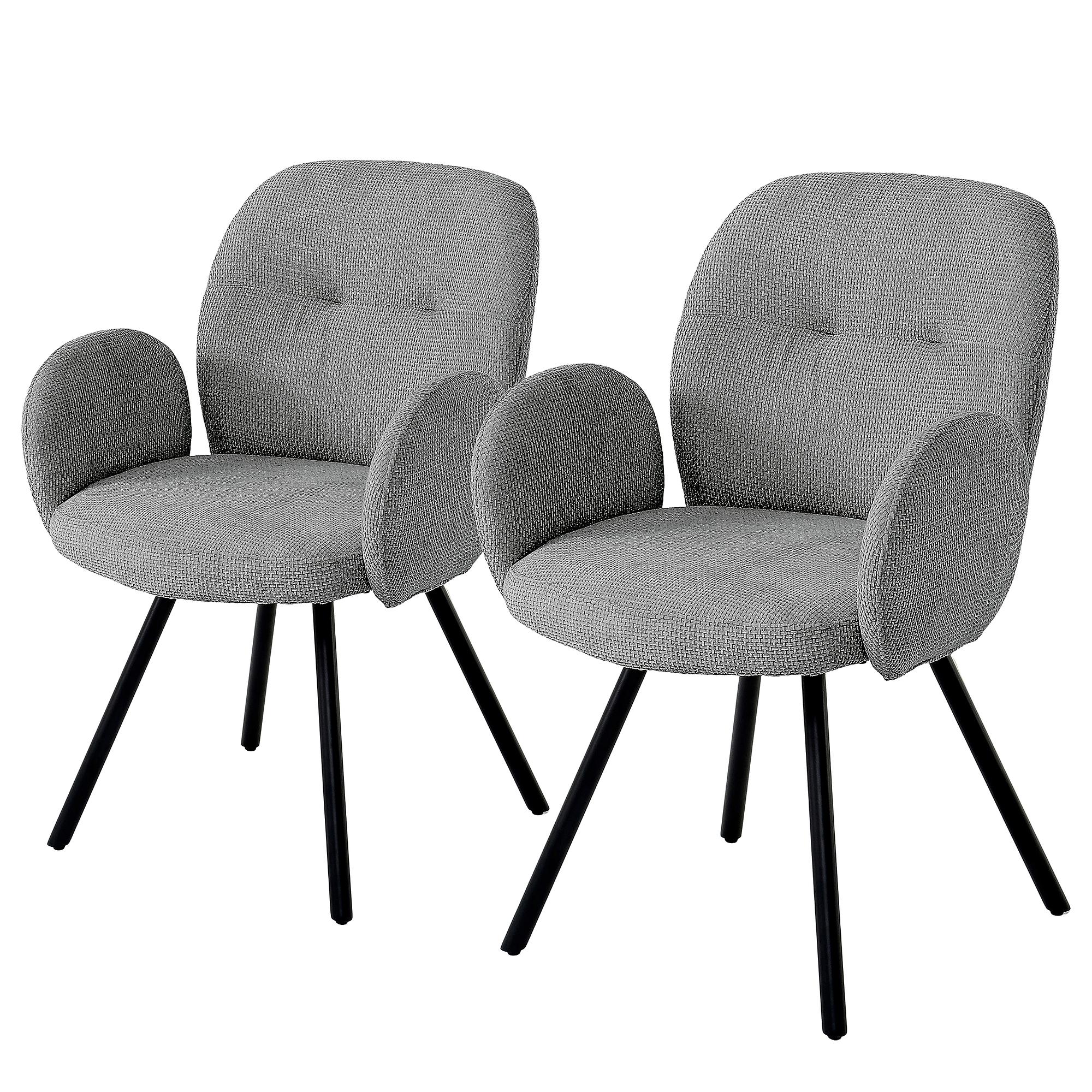 Armchair EVAC Set of 2 Grey 0
