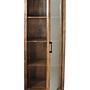 Vitrine mit Tür Mangoholz Glas 4