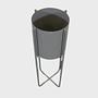 Kena Pflanzgefäß mit Gestell Steel Gray 55 x 22 cm 66018 3