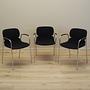 3x Dining chair Black 1970s 1
