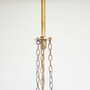 Vintage pendant lamp glass metal gold 1980s 5