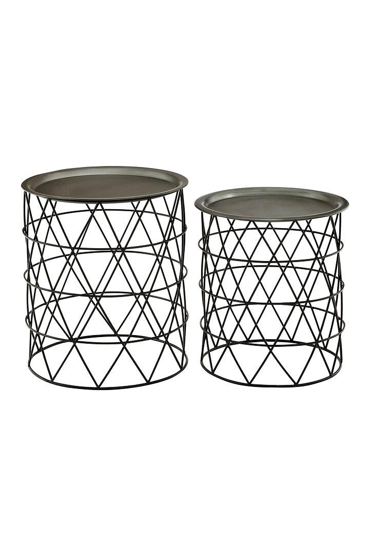 2x Templar Side Table Iron Black 2