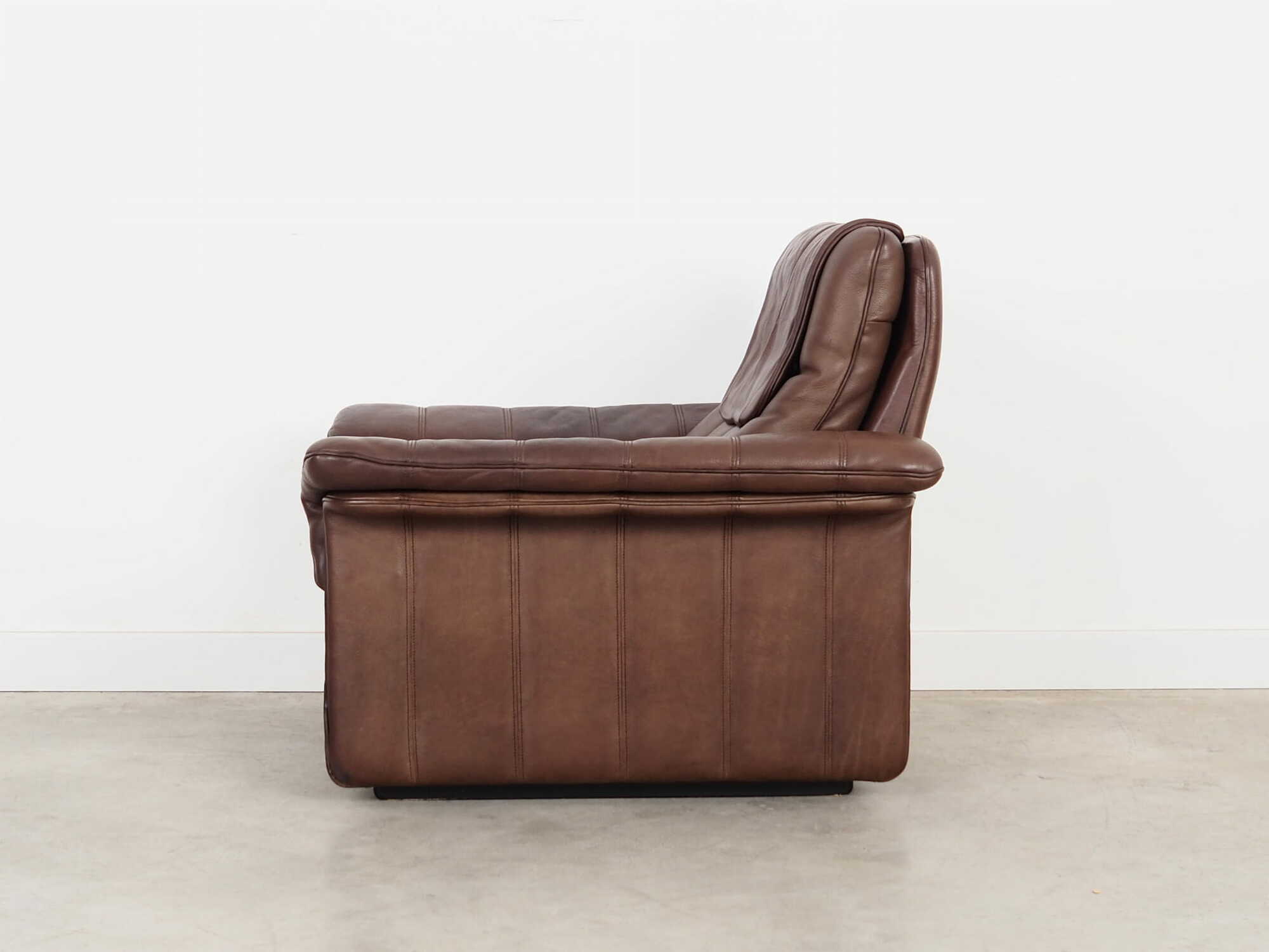 Armchair Leather Brown 1970s 5