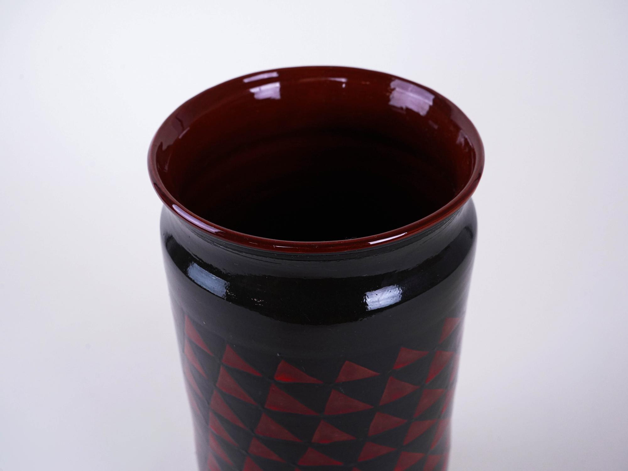 Keramikvase Rot 3