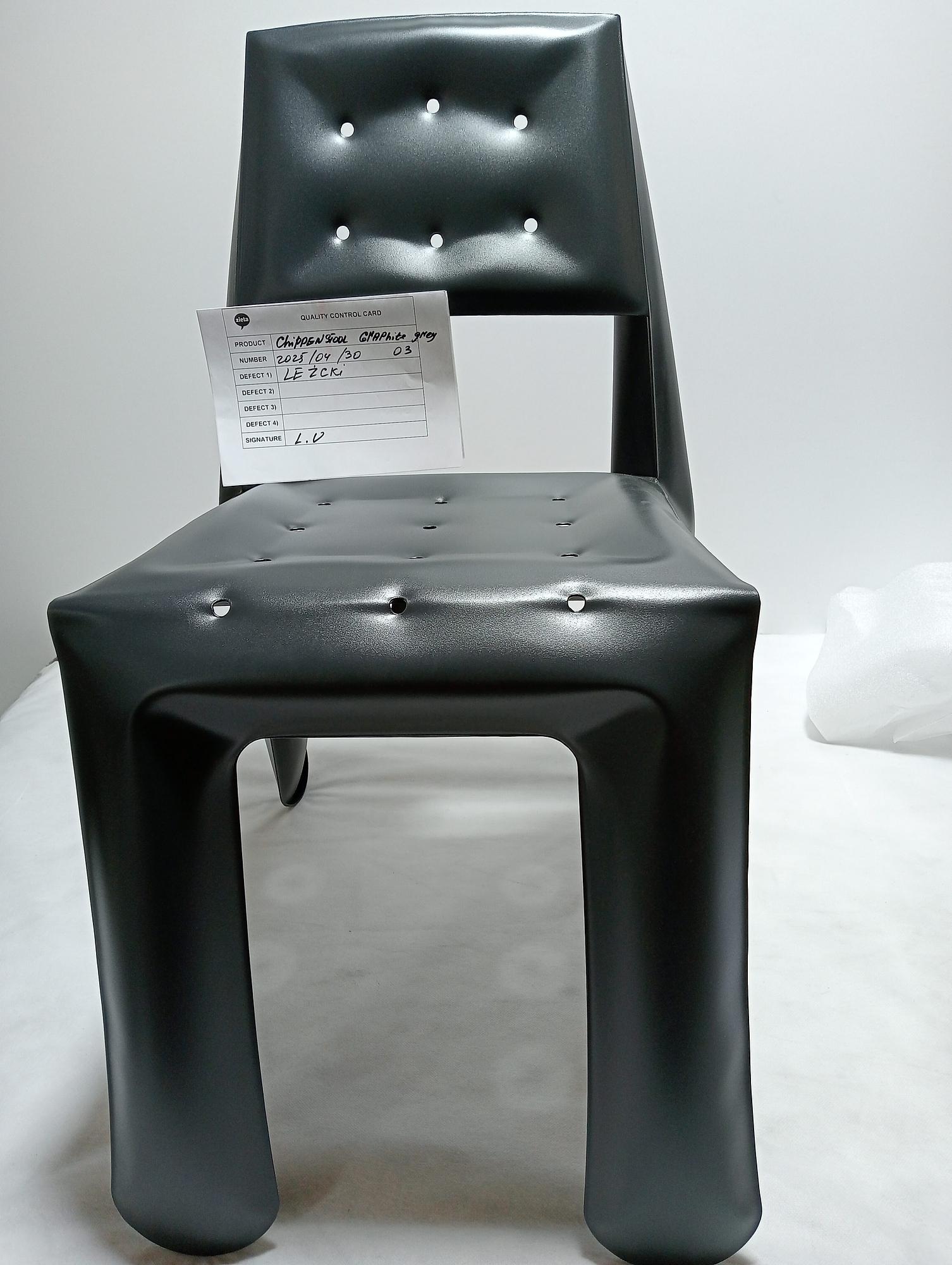 Chippensteel 0.5 Sedia Acciaio Grafite Opaco 1