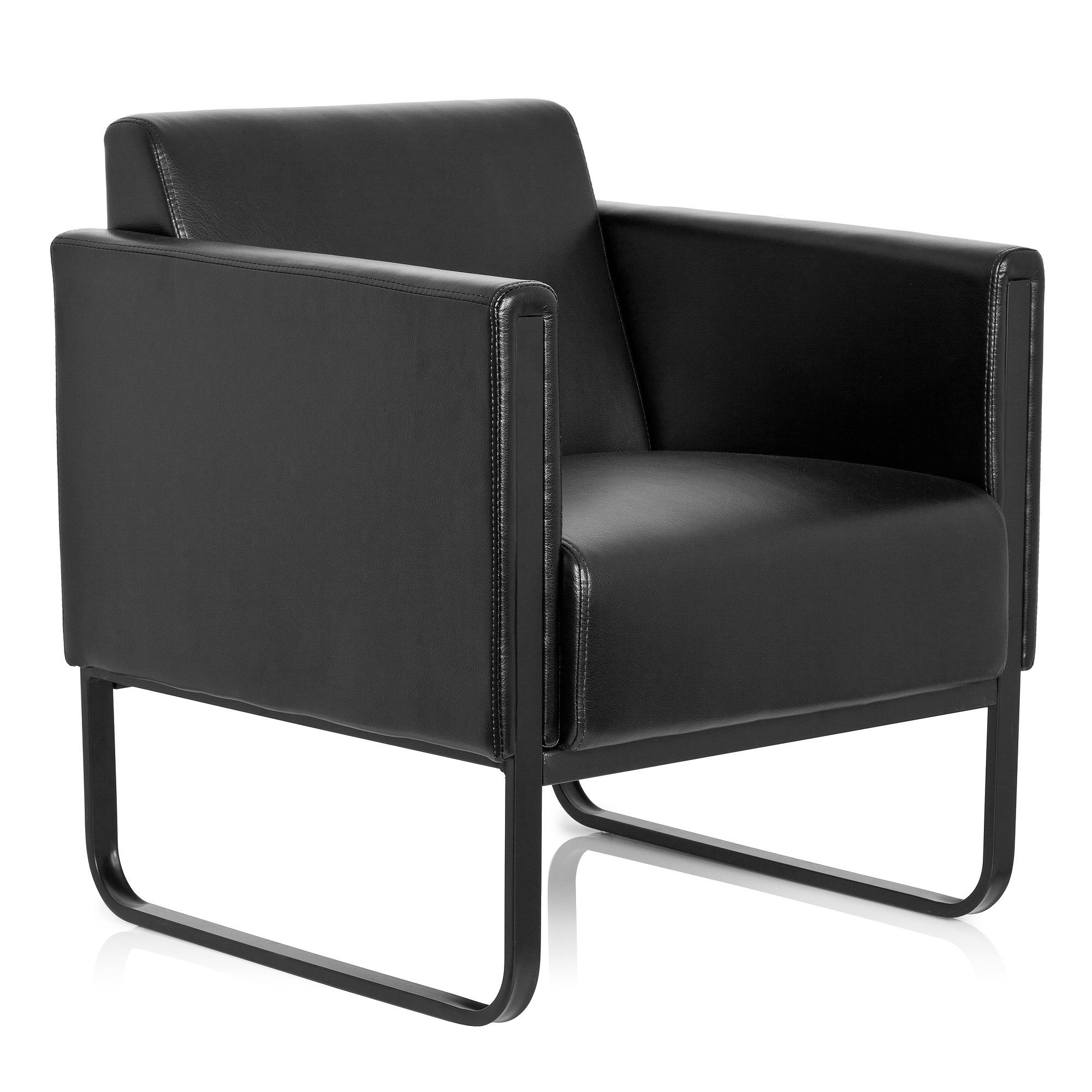 BALI BLACK armchair Artificial leather 1-seater Black 1