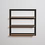 Fläpps Wall Shelf Wood Black 80 x 80cm 0
