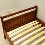 Bed Teak Brown 1970s 4