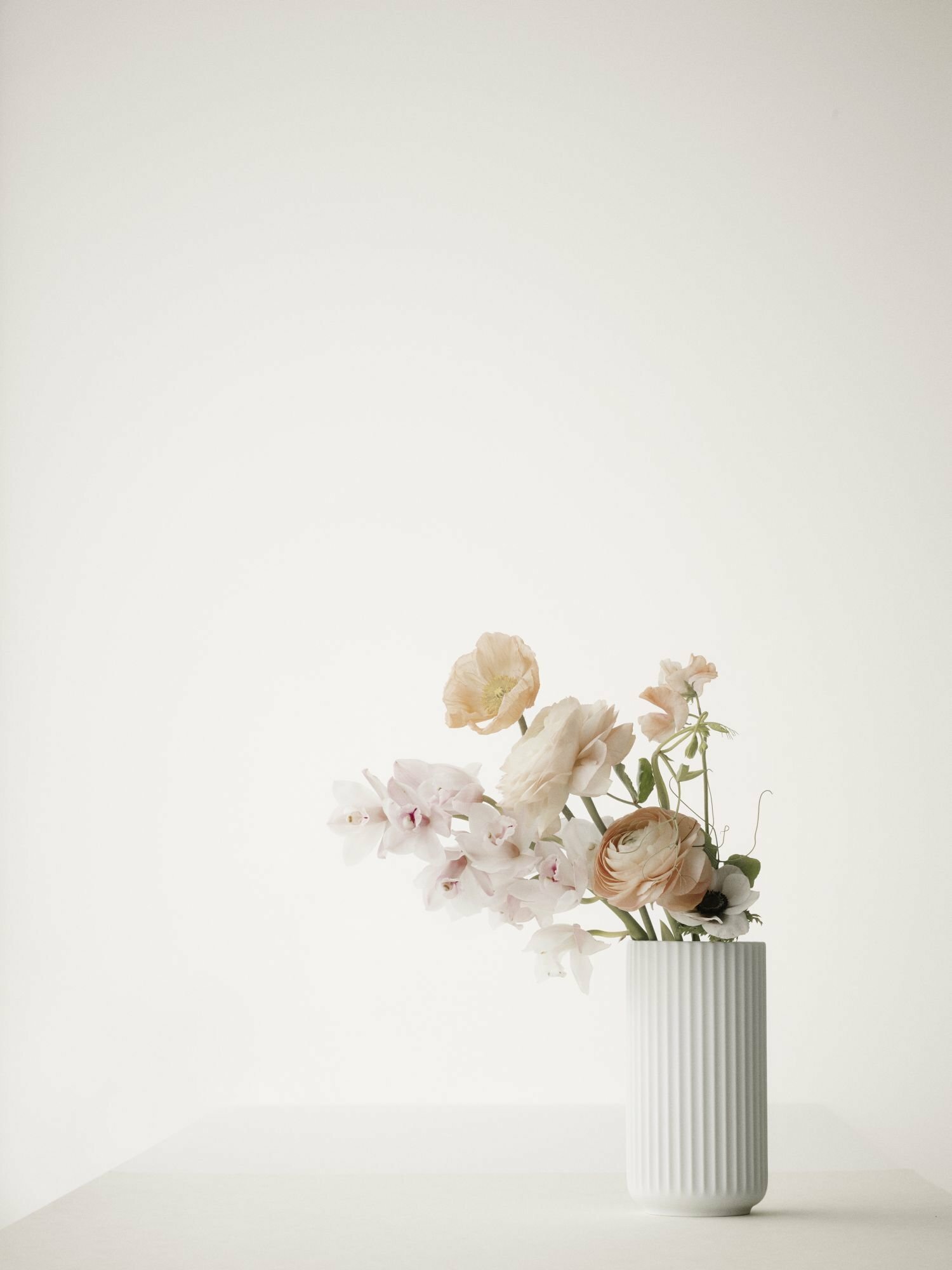 Lyngby Porzellanvase Weiß 2