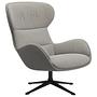 Reno armchair swiveling Naples fabric 2250 silver grey 2