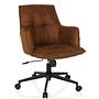 SOLAO LIFE  Office Chair Swivel Fabric Brown 7