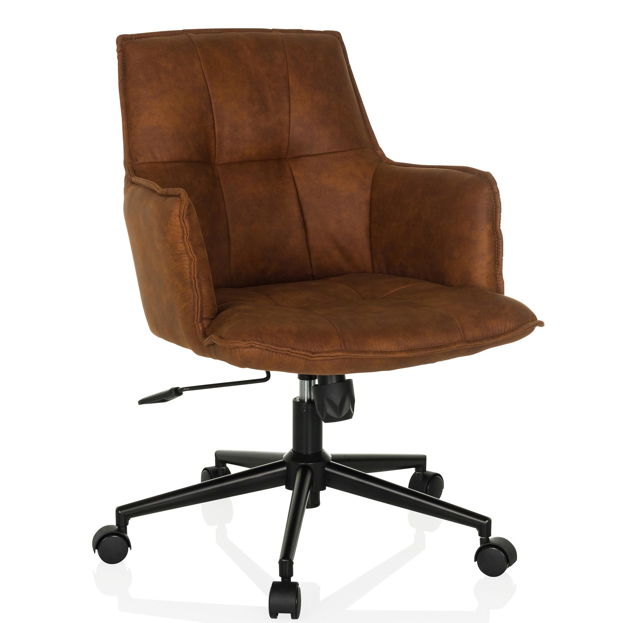 SOLAO LIFE  Office Chair Swivel Fabric Brown 7