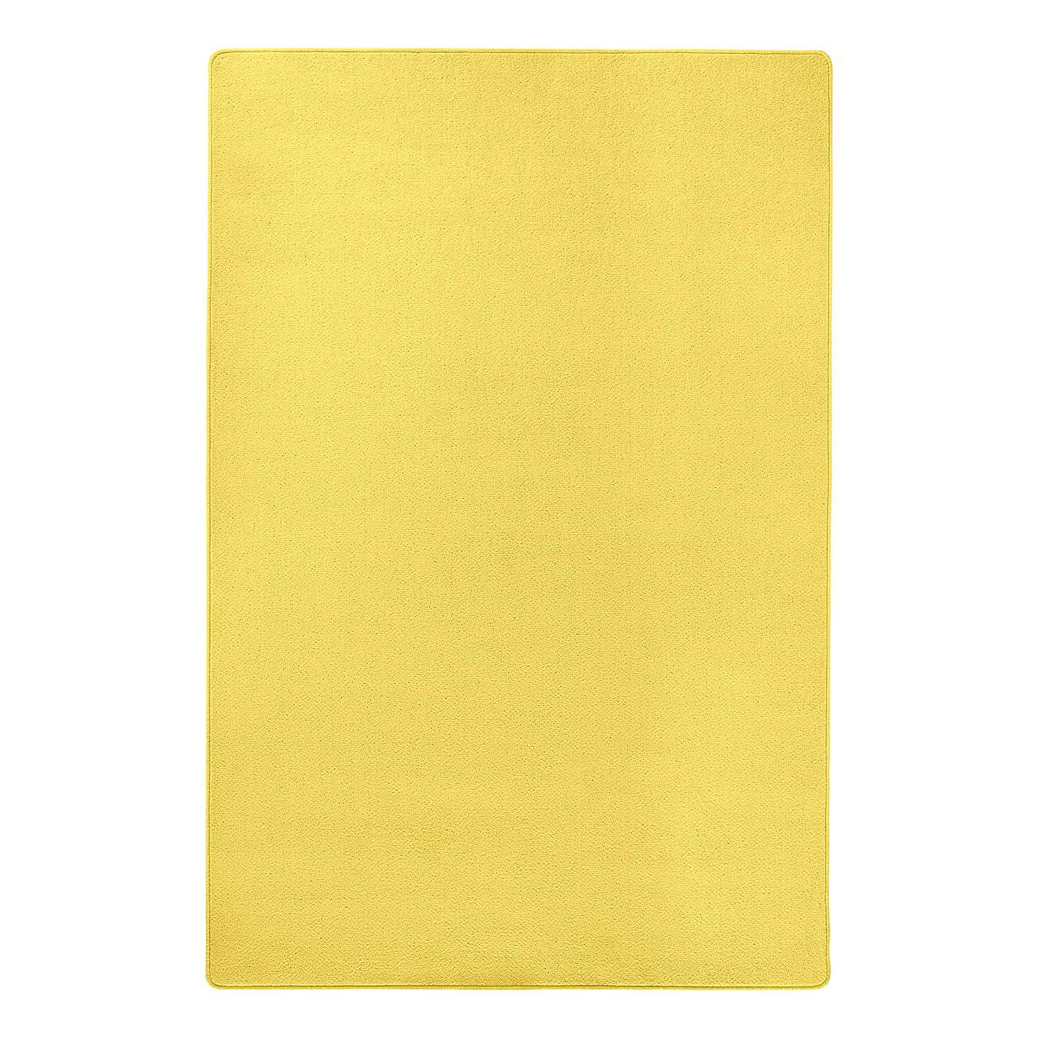Short pile rug Fancy mixed fabric Sunny yellow 100x150cm 1