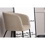 Armlehnenstuhl Woura Samt Beige 4