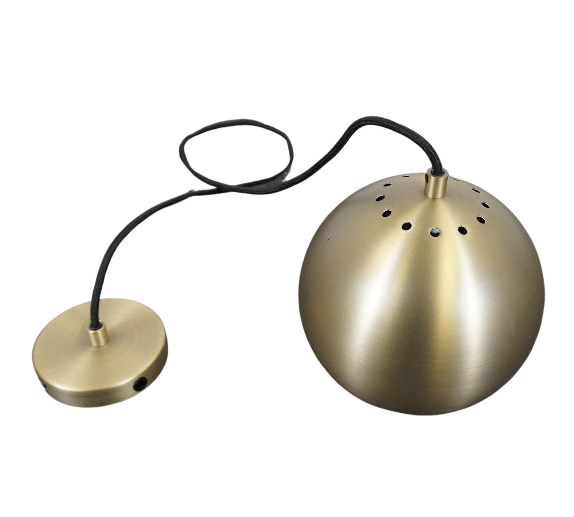 Ball Pendelleuchte Metall Messing Matt 3