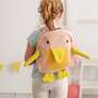 Enten Rucksack Baumwolle Rosa 1
