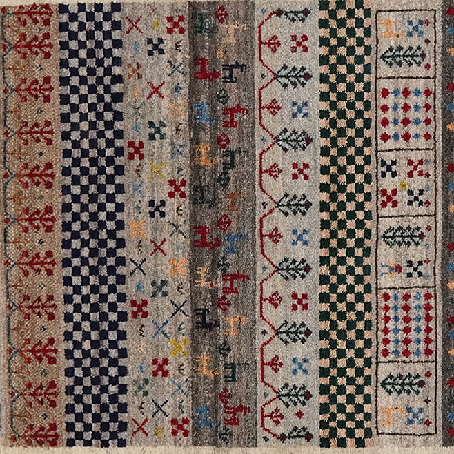 Rizbaf Gabbeh Carpet Wool Multicolored 2