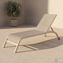 Sun Lounger Bruny Steel Beige 0