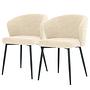 2x Polsterstuhl MARETH Creme 0
