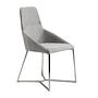 Dining chair stainless steel gray 0