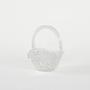 Basket Sugar bowl Transparent 1970s 4