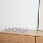 Glass bowl set Transparent 1970s 1