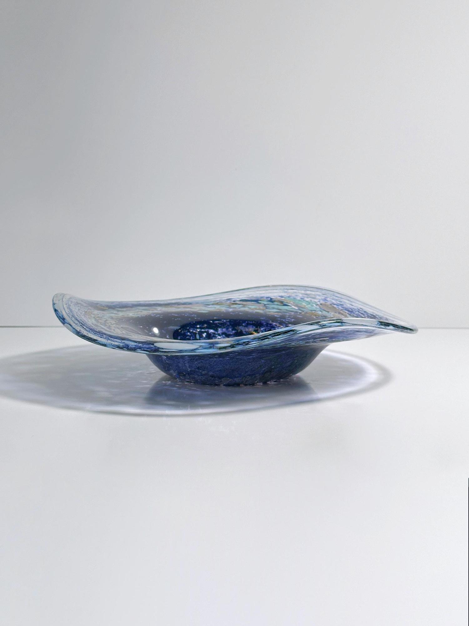 Vintage Böhmische Obstschale 1980er Jahre 1