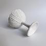 Vintage Jugendstil Obstschale Opalglas Weiß  3
