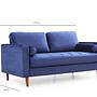 Rome 2-seater sofa navy blue 7