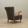 Vintage armchair beech wood velvet grey 1960s 7