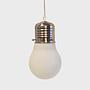Pendant lamp Glass Metal White 1