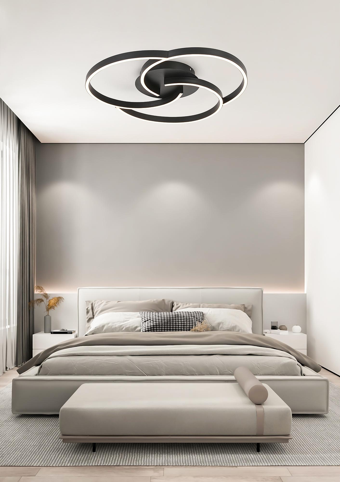 Kerstin LED-Deckenleuchte Schwarz 2