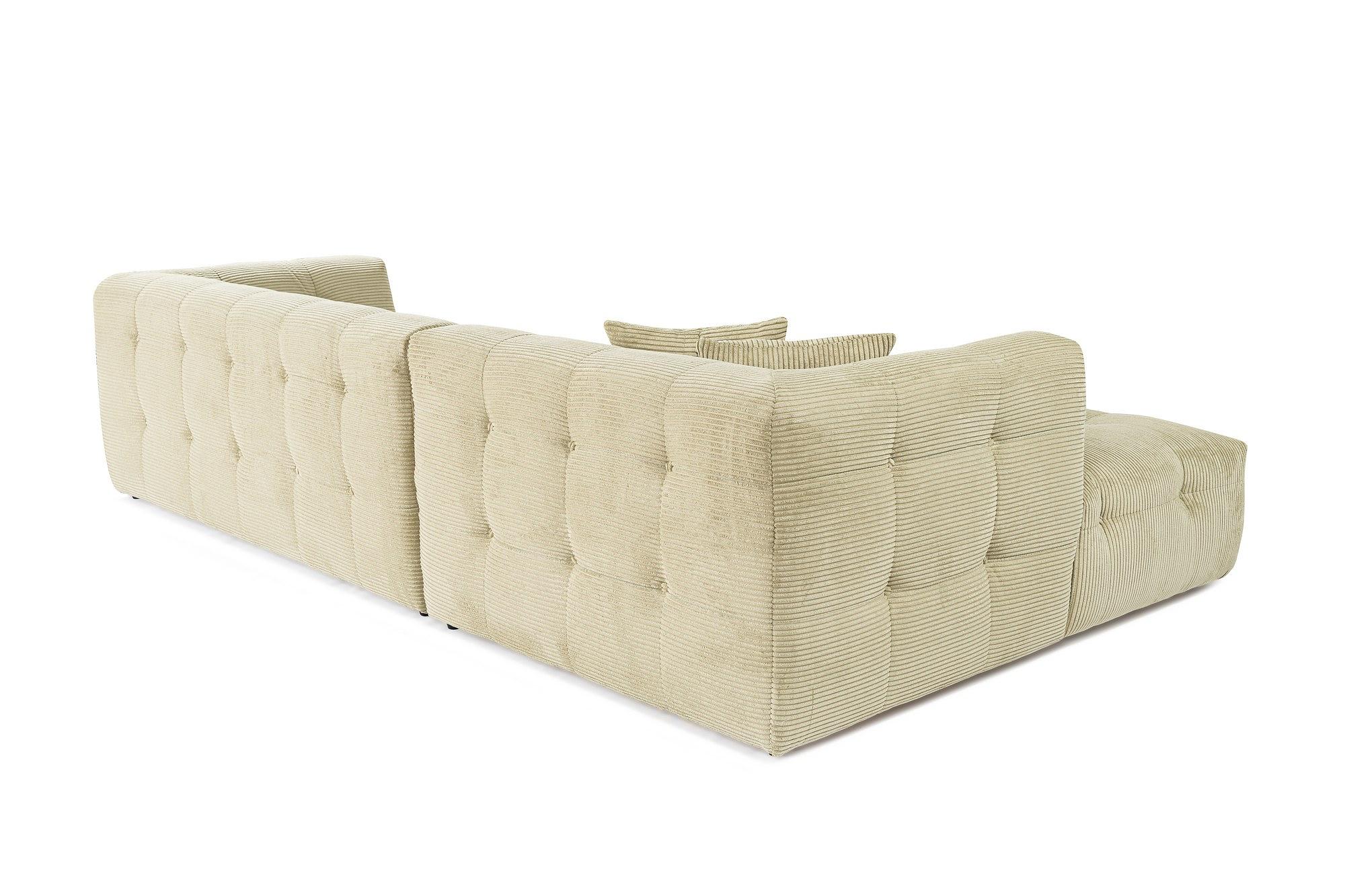 Cady Sofa Chaise Lounge Left Light Green 5