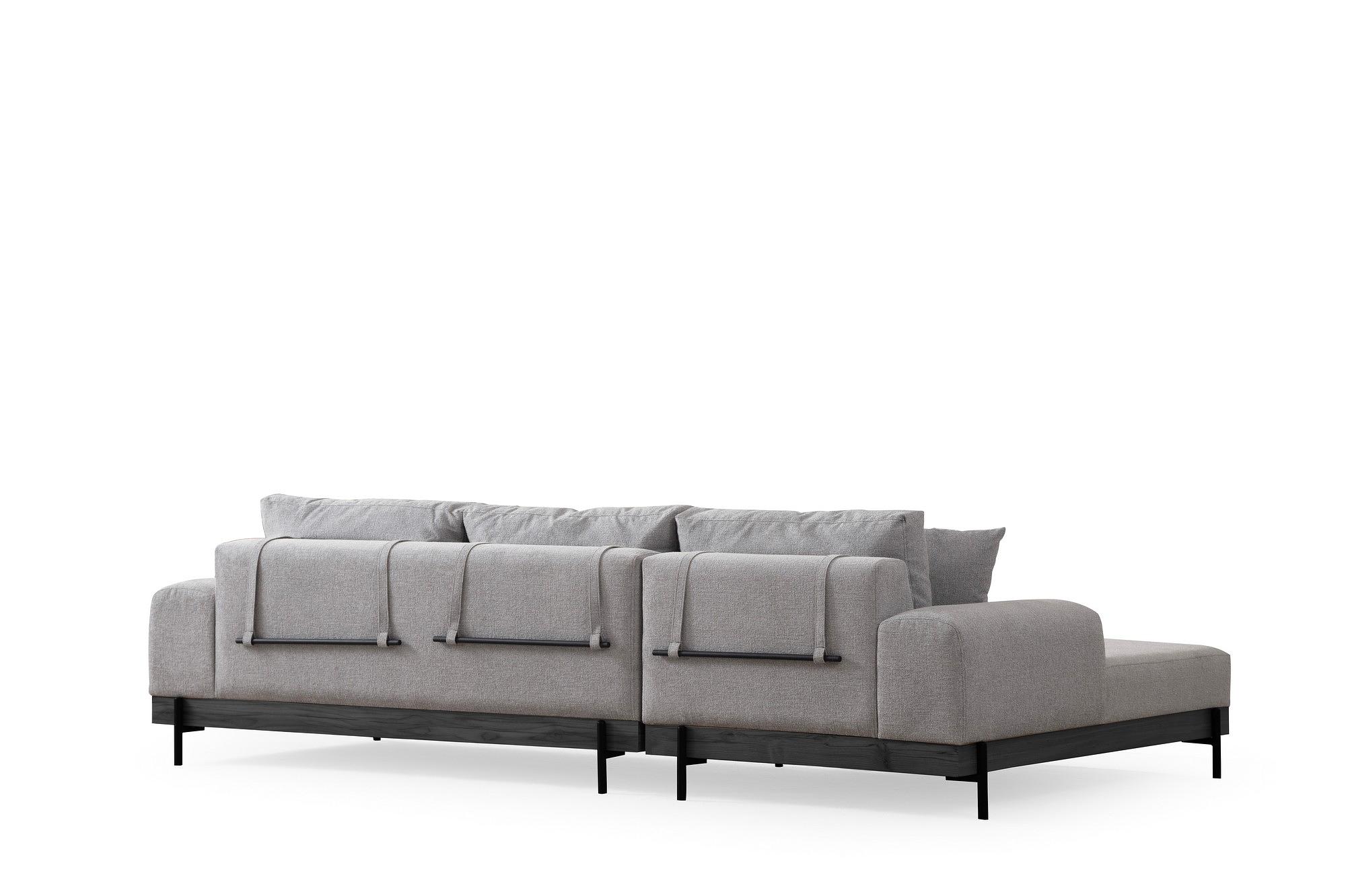 Eti Black Corner Sofa Left Grey 7
